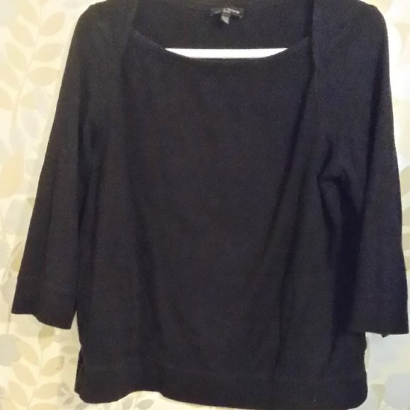 Lord & Taylor Black Top Sz Petite (Fits like US M/L) - Picture 1 of 6